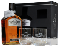 Jack Daniel´s Gentleman Jack 40% 0,7L (darčekové balenie s 2 pohármi)