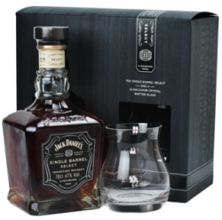 Jack Daniel's Single Barrel Select 47% 0,7L (darčekové balenie s 1 pohárom)