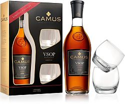 Camus VSOP Elegance s 2 pohármi 40% 0,7l