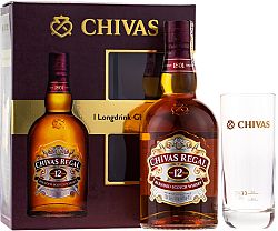 Chivas Regal 12 ročná + 1 pohár 40% 0,7l